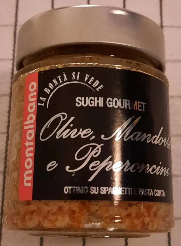 Sugo gourmet olive, mandorle e peperoncini