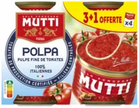 Pulpe tomate fine 3x400 g ( +1 offerte)