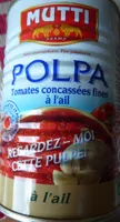 Polpa Tomates concassées fines à l'ail