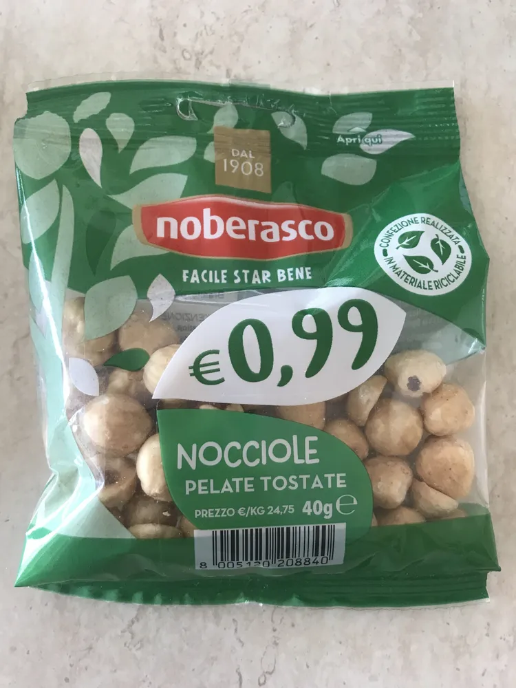 Nocciole pelate tostate