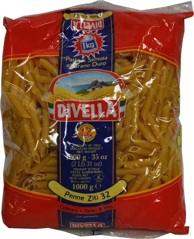 Pasta Penne Ziti KG 1, Sacchetto