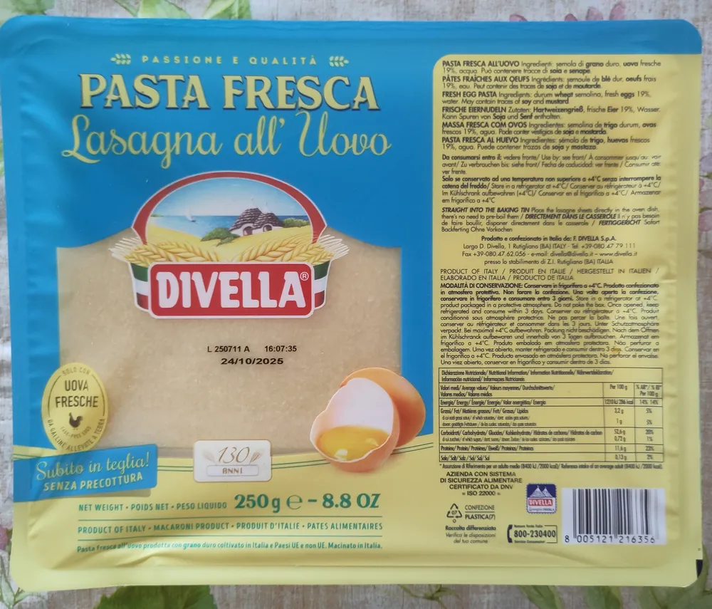 Lasagna all'uovo