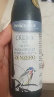 Crema con aceto balsamico di Modena Igp e zenzero