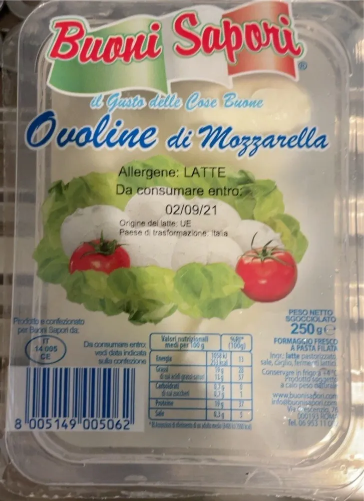 Oviline di mozzarella