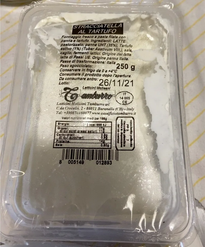 Stracciatella al tartufo