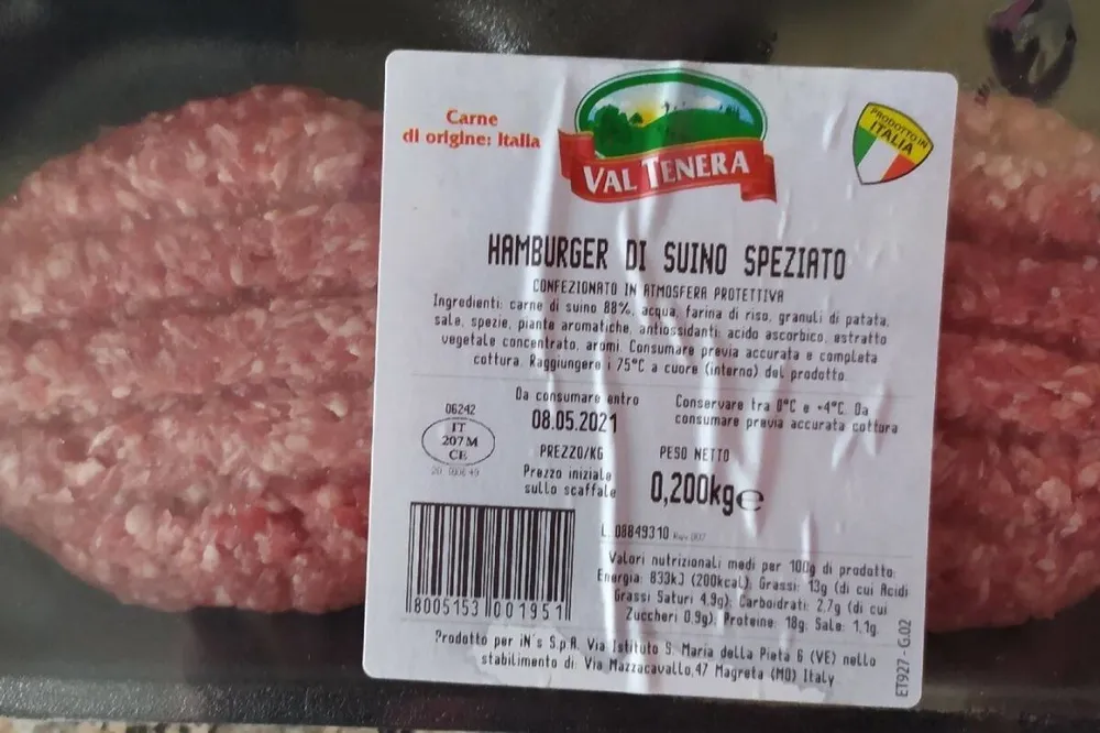 Hamburger di suino speziato