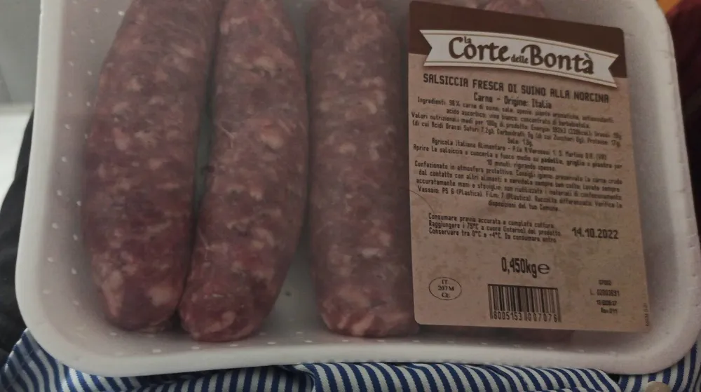 Salsiccia fresca di suino alla norcina