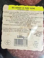 Hamburger carne al fuoco Aia