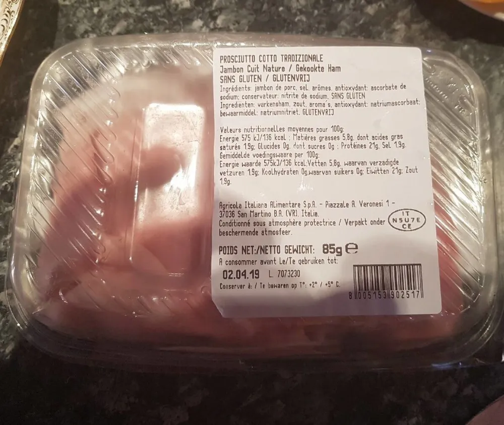 Proscuitto cotto