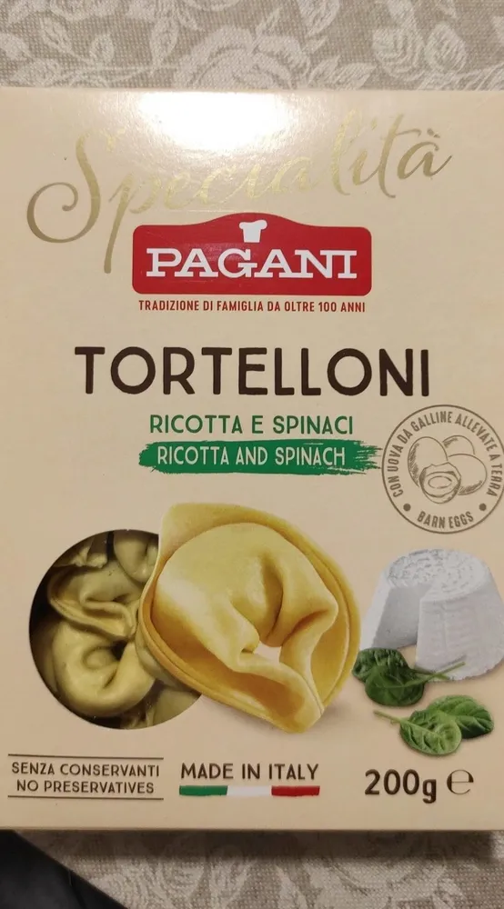 Tortelloni ricotta e spinaci imp