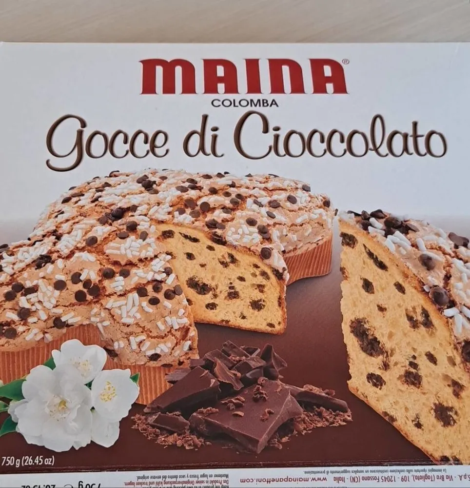 Colomba con gocce al cioccolato