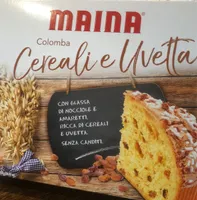 Colomba cereali e uvetta