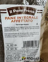 Pane integrale affettato