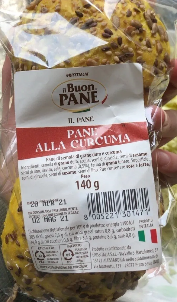 Pane alla curcuma