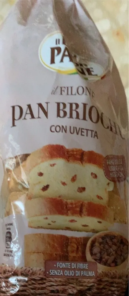Pan Brioche con uvetta