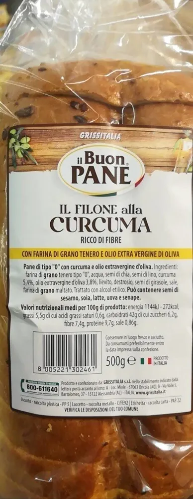 Il filone alla curcuma