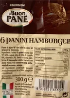 Il Buon Pane- 6 panini hamburger