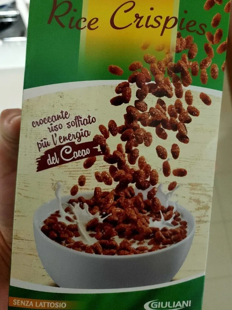 Riso soffiato al cacao senza glutine e lattosio