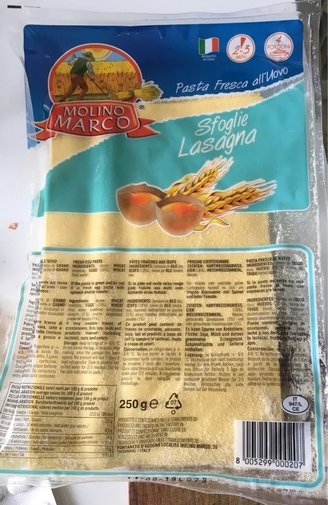 Sfoglie lasagne