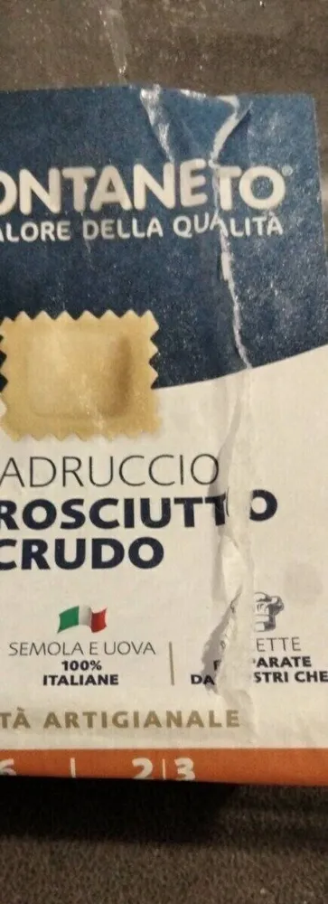 Quadruccio al prosciutto crudo
