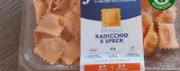Raviolo radicchio e speck