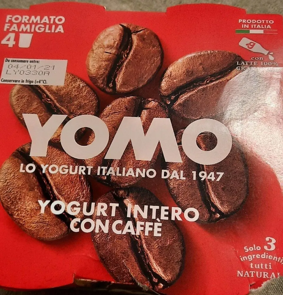Jogurt intero con caffè