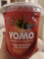 Yogurt intero con fragole