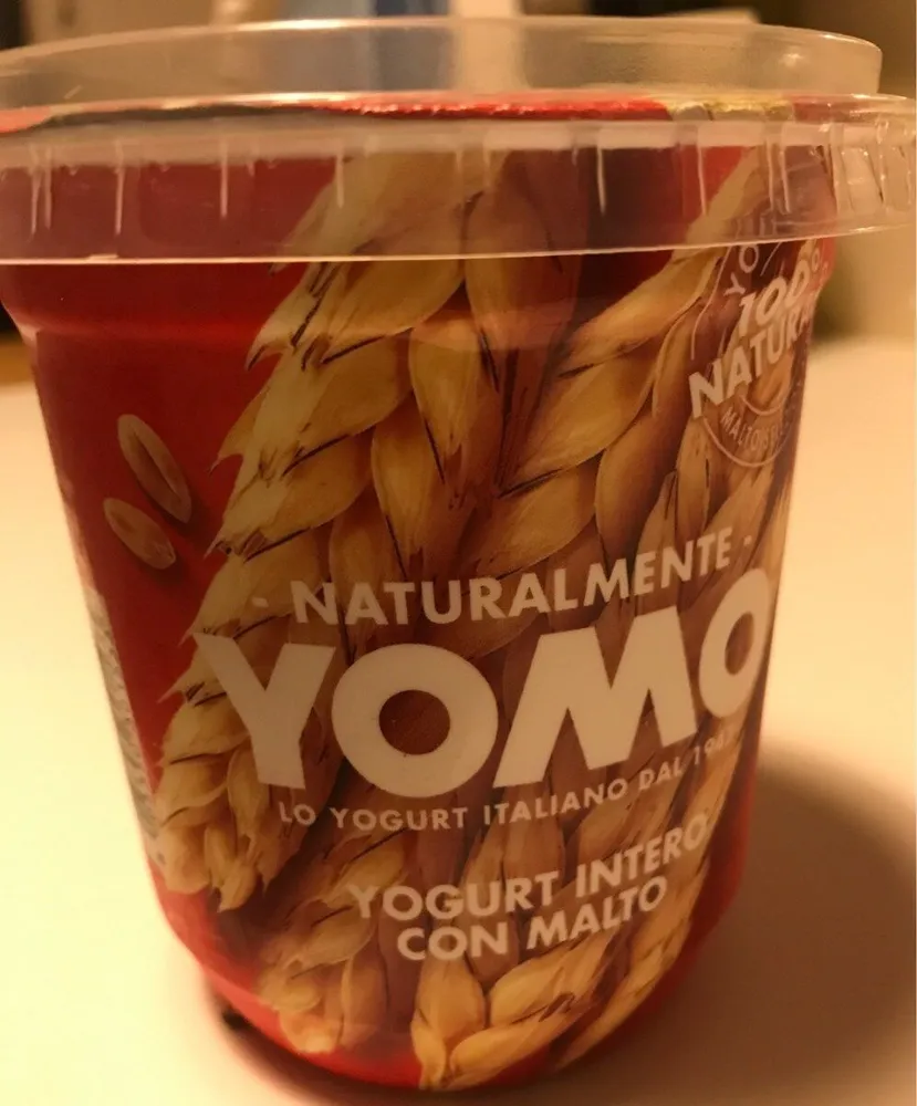 Yogurt intero con malto