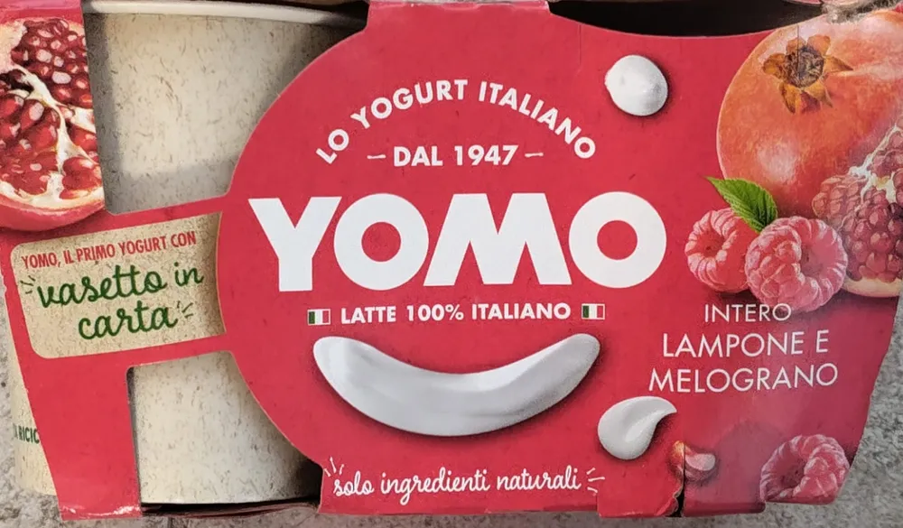Yogurt intero lampone e melograno