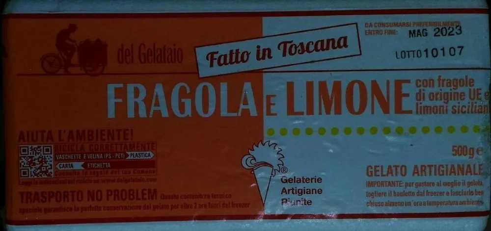 Gelato Fragola-Limone