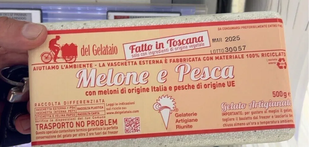 Melone e pesca