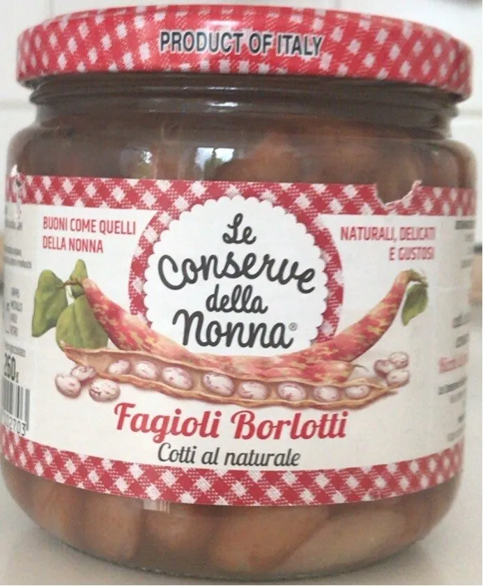 Fagioli borlotti cotti al naturale