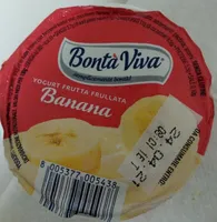 Yogurt frutta frullata banana