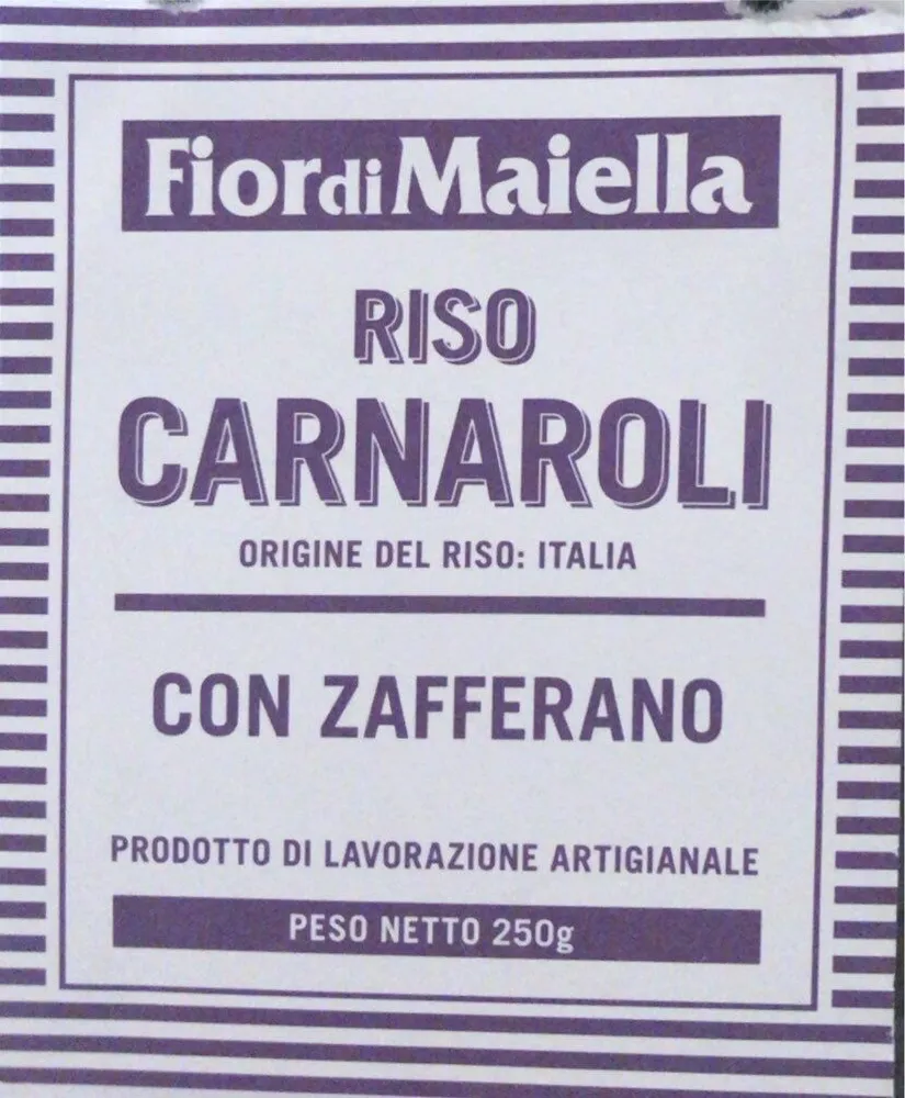 Riso Canaroli con zafferano