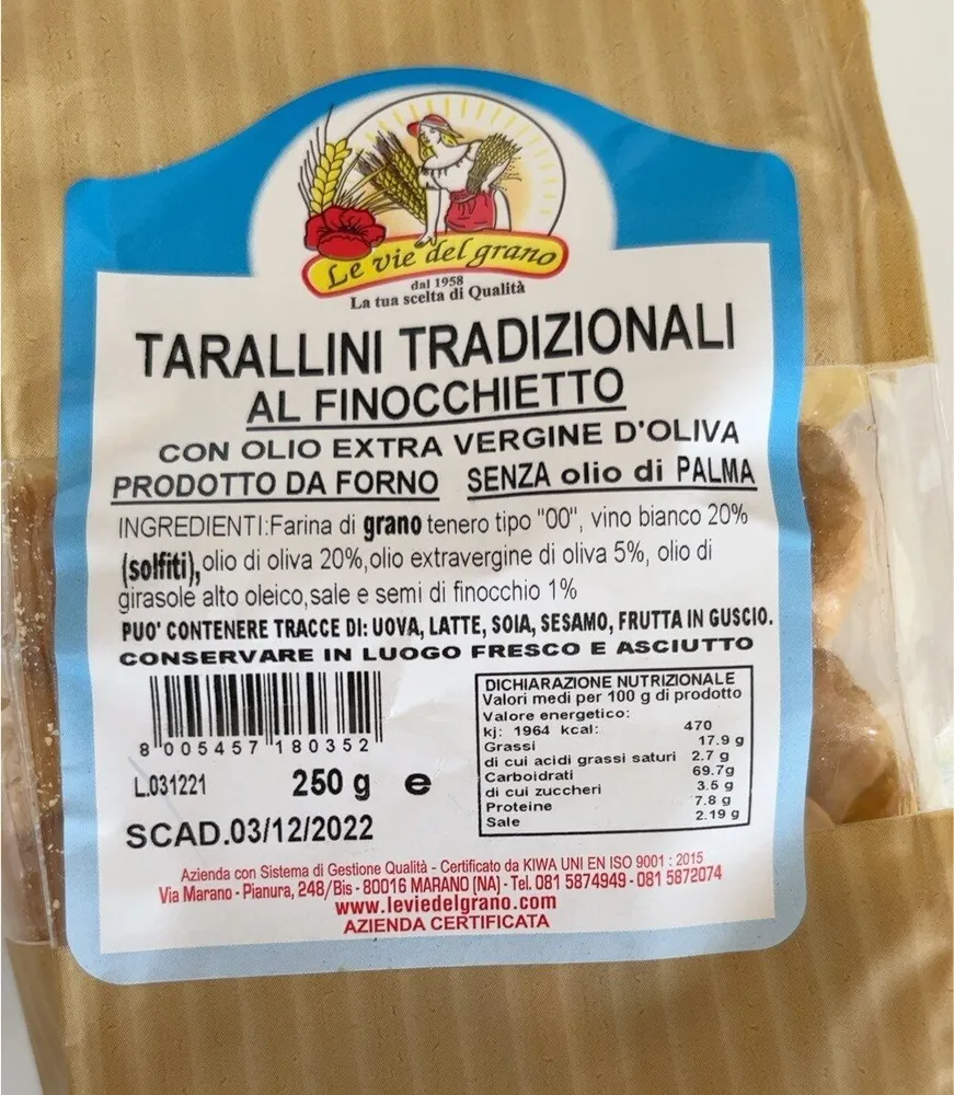 Tarallini tradizionali
