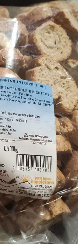 Crostini alla farina integrale dei Camaldoli