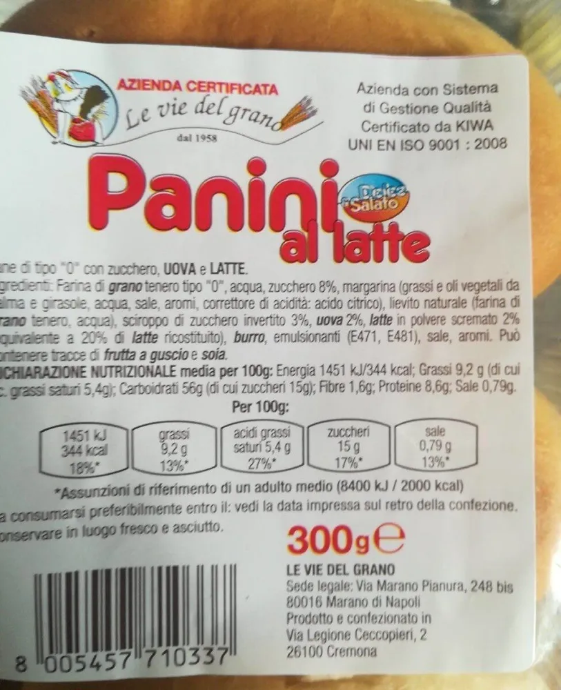 Panini al latte