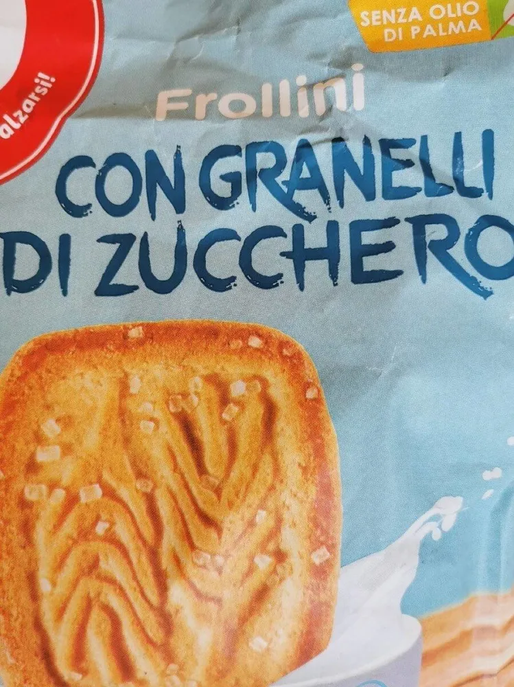 Frollini con granelli di zucchero