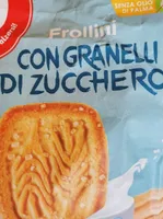 Frollini con granelli di zucchero