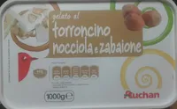 Gelato al torroncino nocciola e zabaione