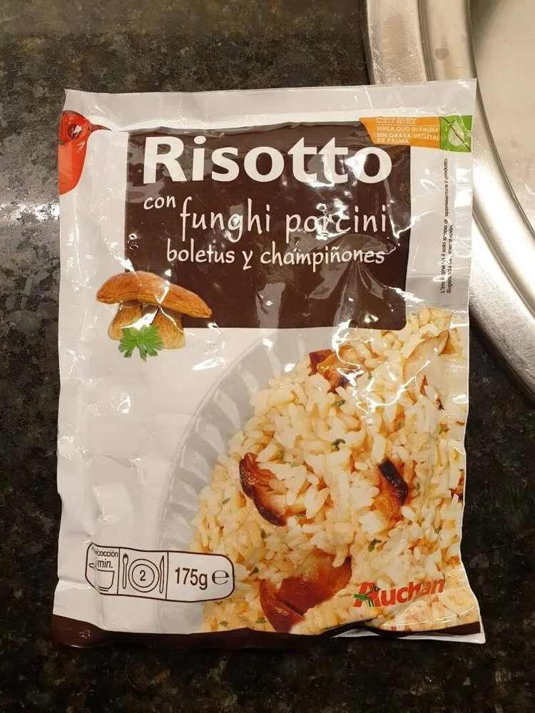 Risotto con funghi porcini boletus y champiñon