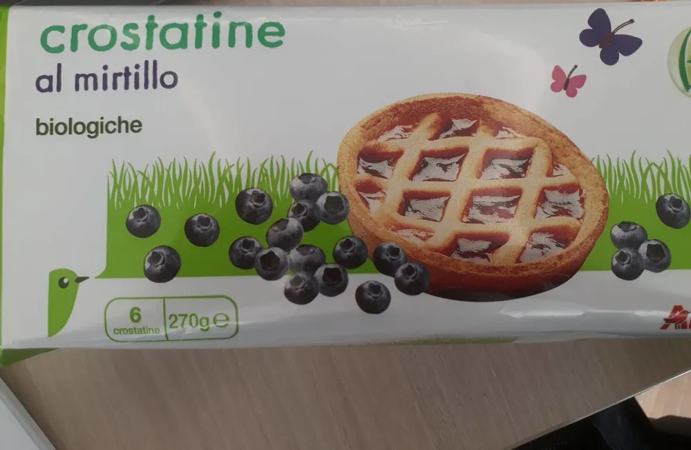 Crostatine al mirtillo biologiche
