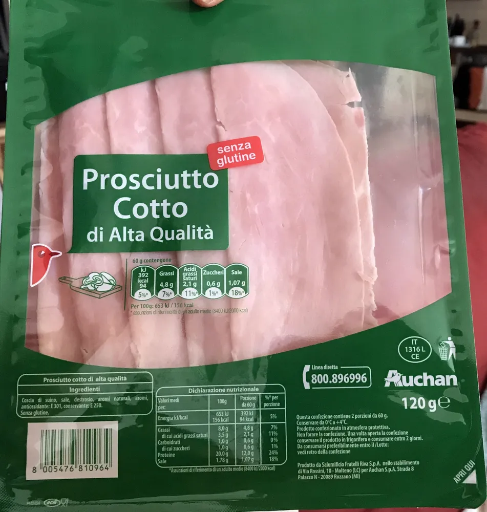 Prosciutto Cotto di Alta Qualità
