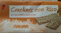 Crackers con riso