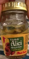 Filetti di alici arrotolate in olio di alica