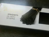 Spaghetti al nero di serpia