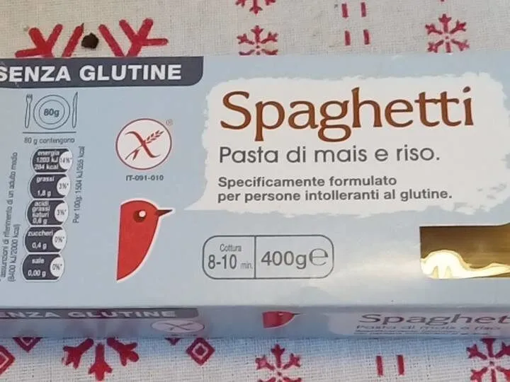 Spaghetti mais e riso