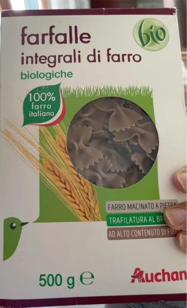 Farfalle integrali di farro