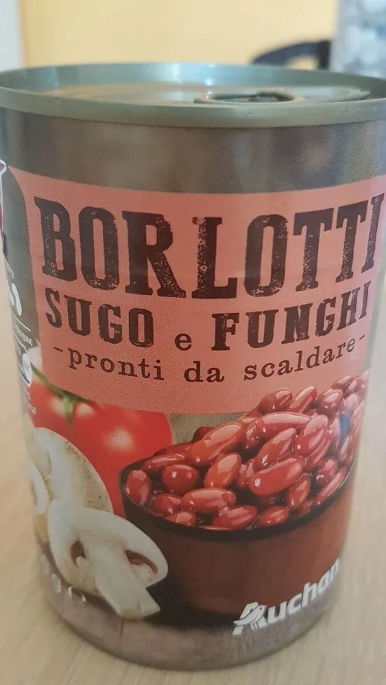 Borlotti sugo e funghi