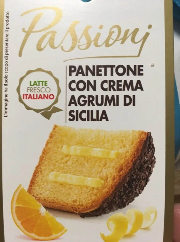 Panettone con crema agrumibdi sicilia